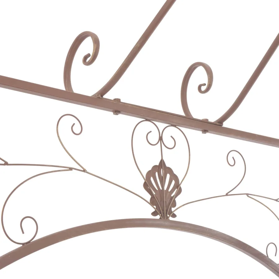 Pavillon de jardin Marron antique 3 m Fer - 5