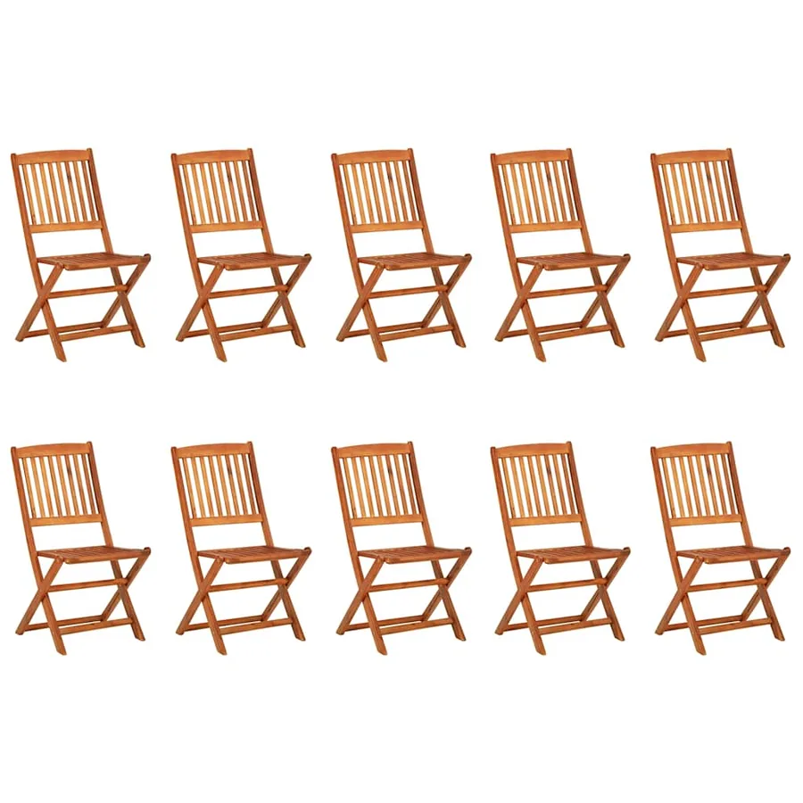 Ensemble à manger de jardin 11 pcs 280x90x75 cm bois d'acacia - 3