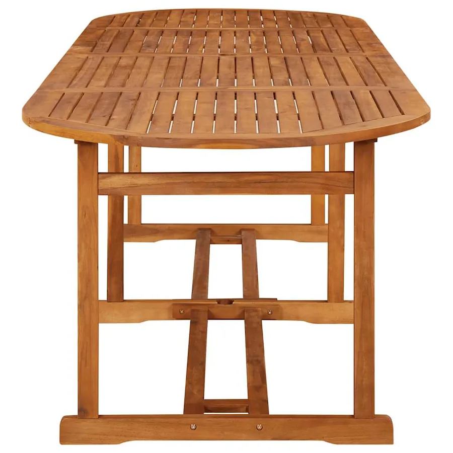Ensemble à manger de jardin 11 pcs 280x90x75 cm bois d'acacia - 8