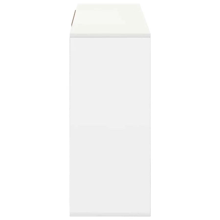 Buffet blanc 120x30x75 cm bois d'ingénierie - 6