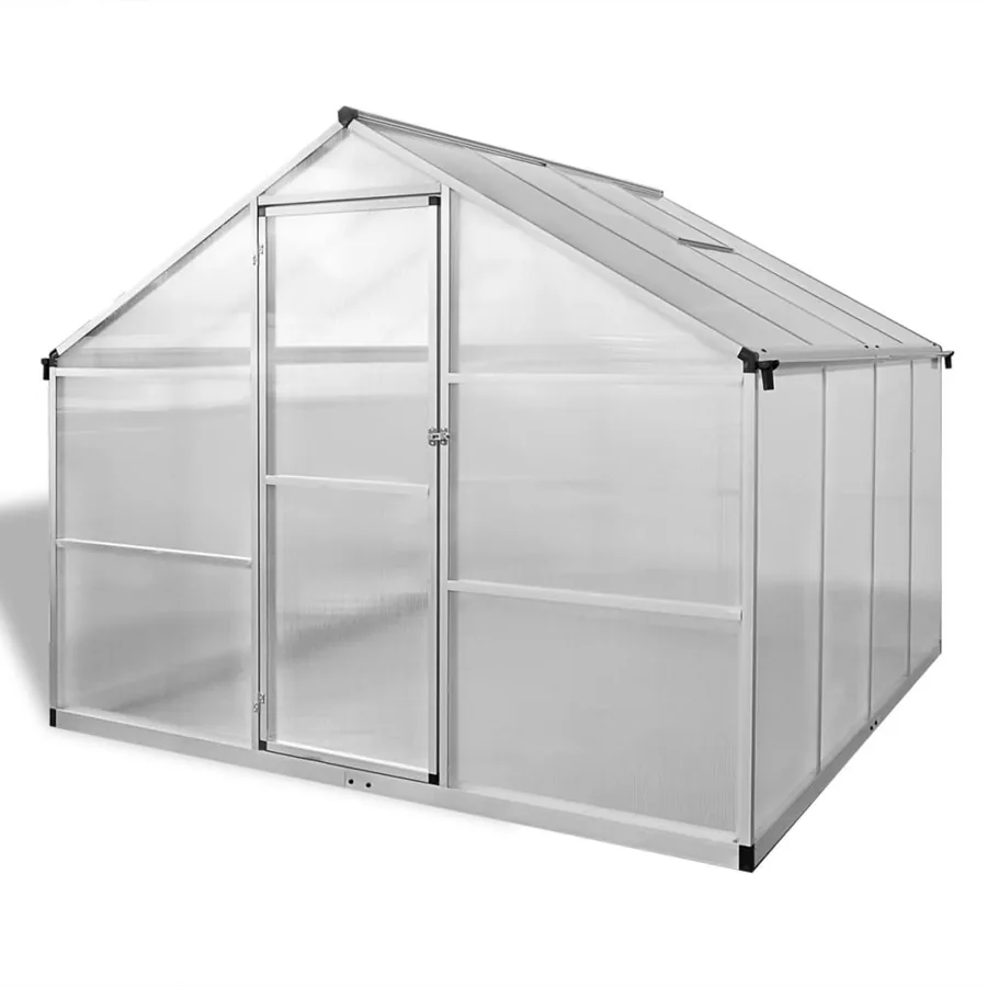 Serre renforcée en aluminium avec cadre de base 6,05 m² - 2
