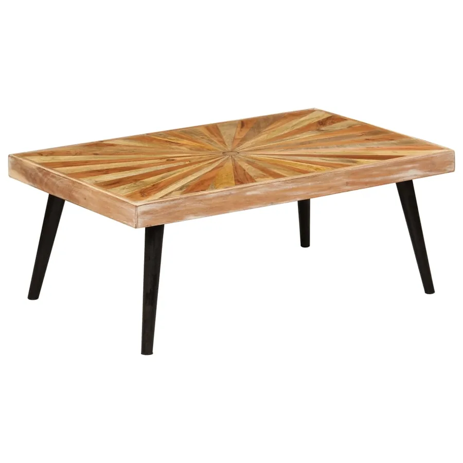 Table basse Bois de manguier massif 90x55x36 cm - 10