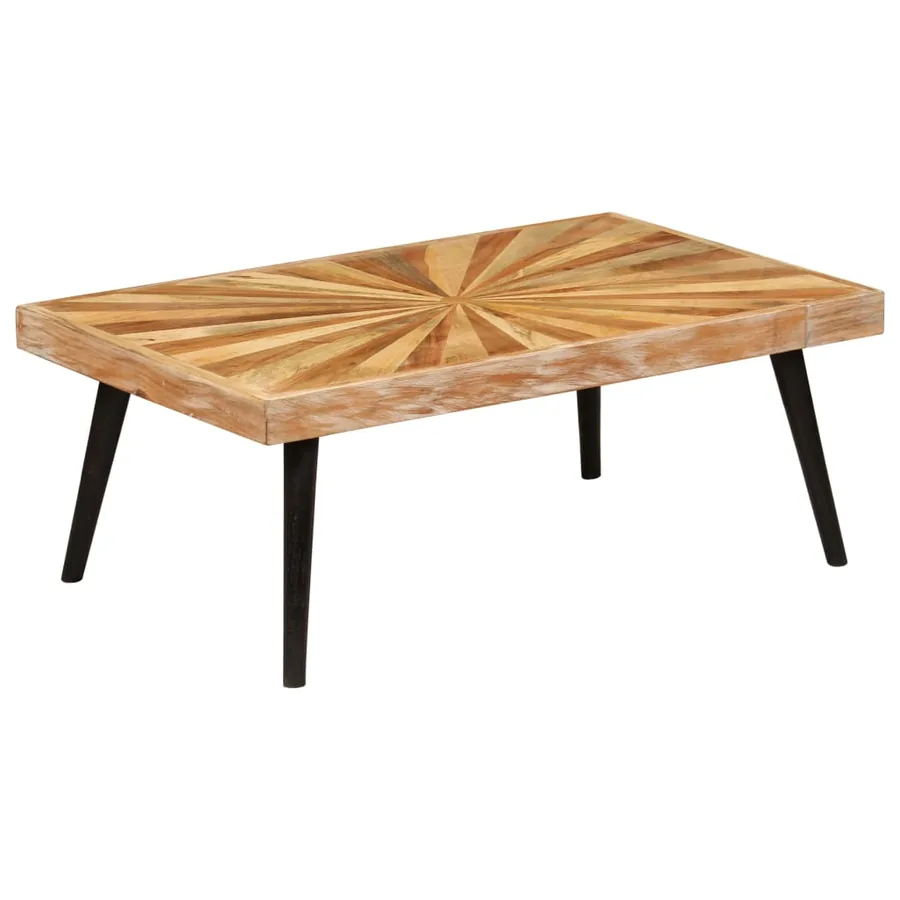 Table basse Bois de manguier massif 90x55x36 cm - 8