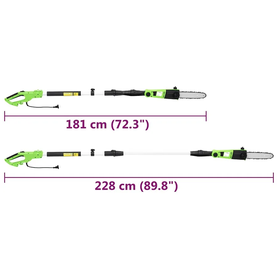 Tronçonneuse/Taille-haie à perche télescopique 25/41cm 710/550W - 13