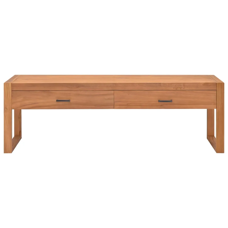 Meuble TV 120x40x45 cm Bois de teck solide - 2
