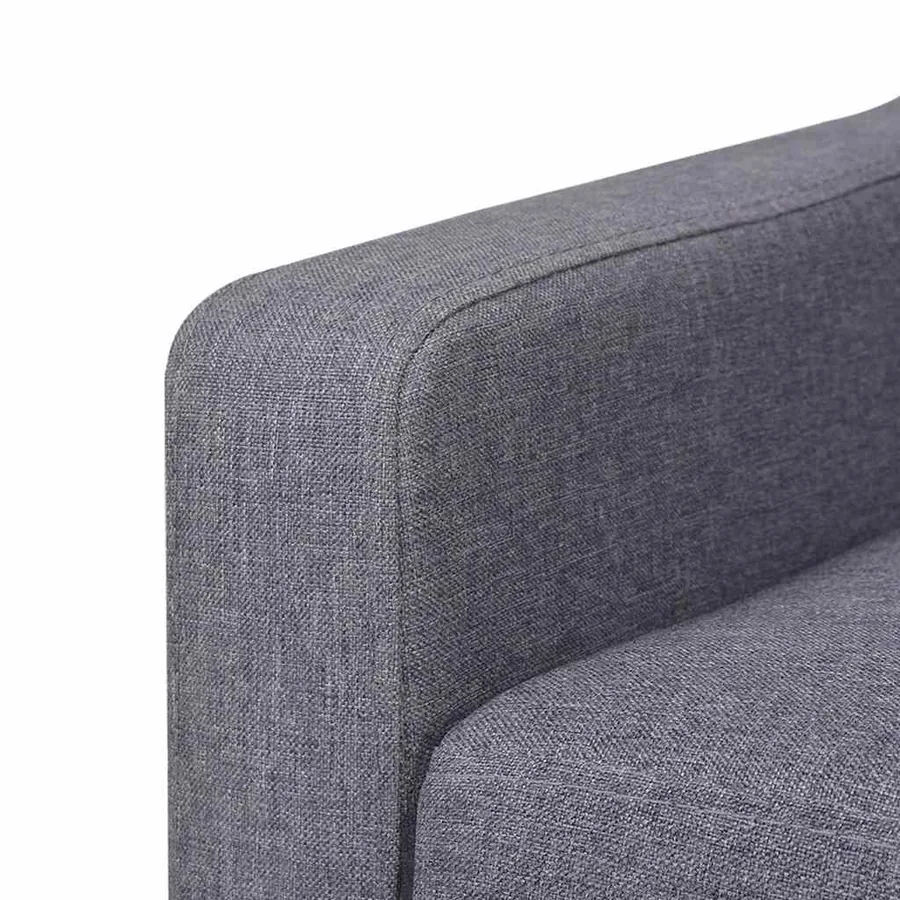 Ensemble de canapés 2 pcs tissu gris - 9