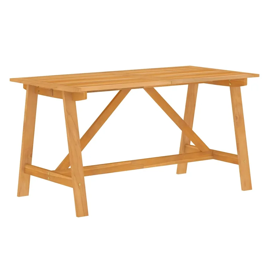 Ensemble à manger de jardin 7 pcs Bois d'acacia solide - 3