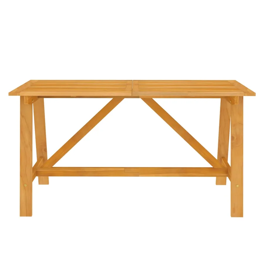 Ensemble à manger de jardin 7 pcs Bois d'acacia solide - 4