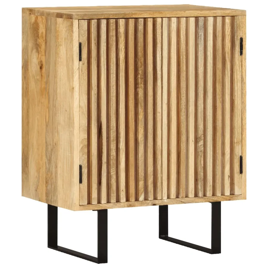 Buffet avec 2 portes 55x35x70 cm bois massif de manguier - 10