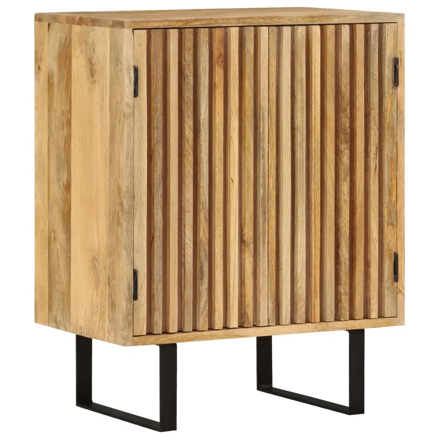 Buffet avec 2 portes 55x35x70 cm bois massif de manguier - 11