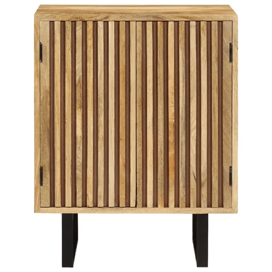 Buffet avec 2 portes 55x35x70 cm bois massif de manguier - 2