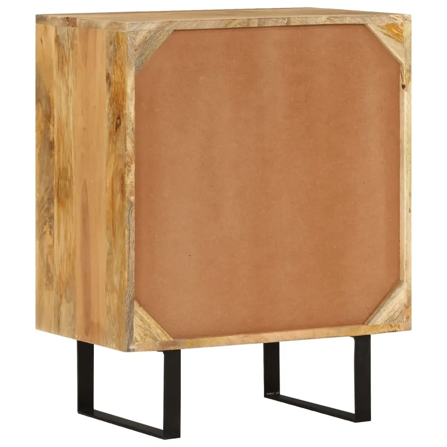 Buffet avec 2 portes 55x35x70 cm bois massif de manguier - 4