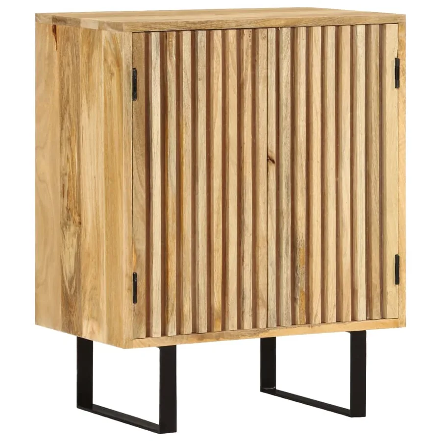 Buffet avec 2 portes 55x35x70 cm bois massif de manguier - 8