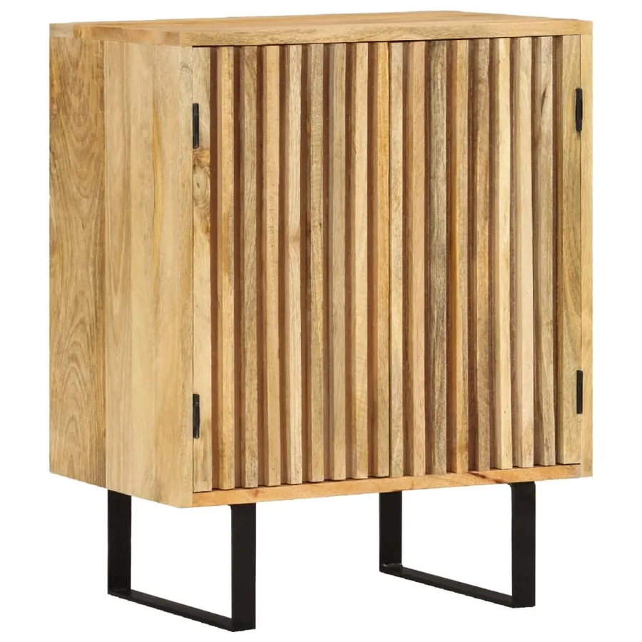 Buffet avec 2 portes 55x35x70 cm bois massif de manguier - 9