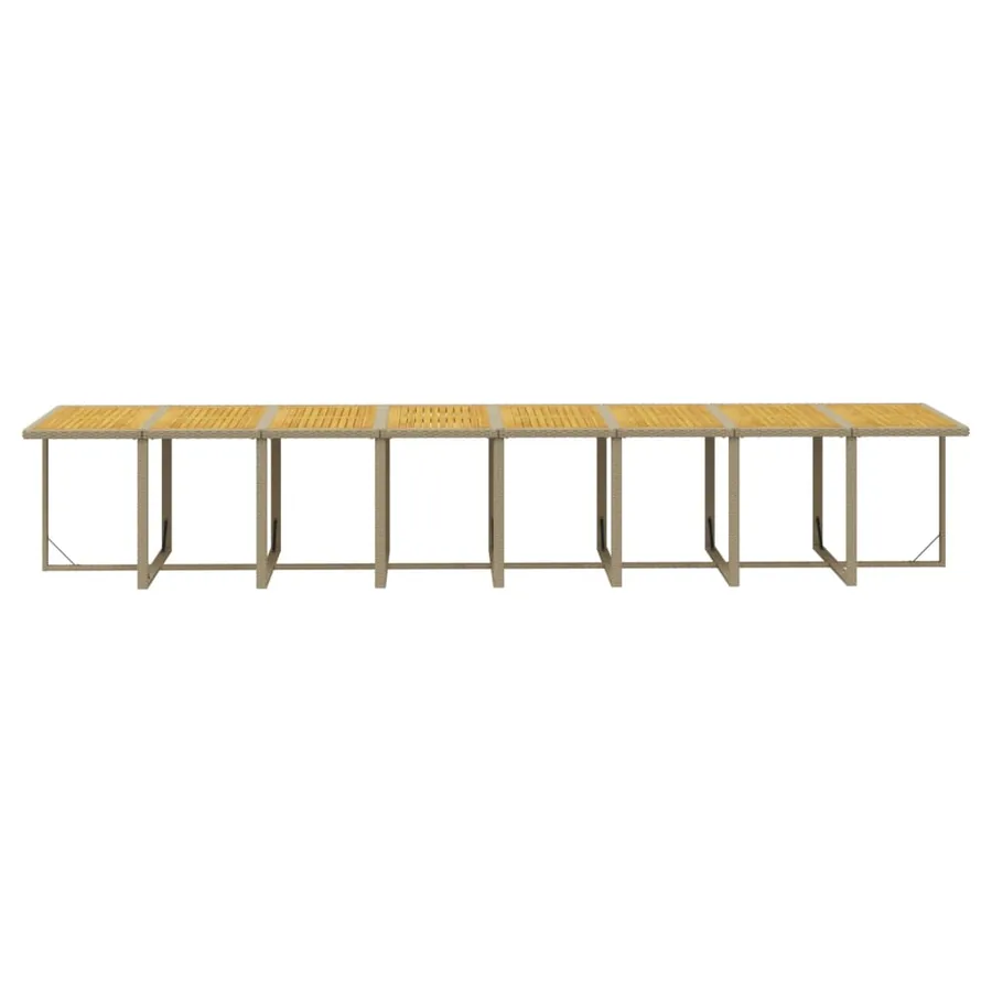 Ensemble à manger de jardin coussins 21 pcs résine tressée - 11