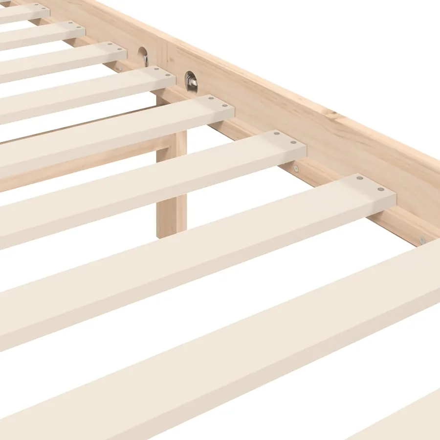 Cadre de lit sans matelas 100x200 cm bois massif - 10