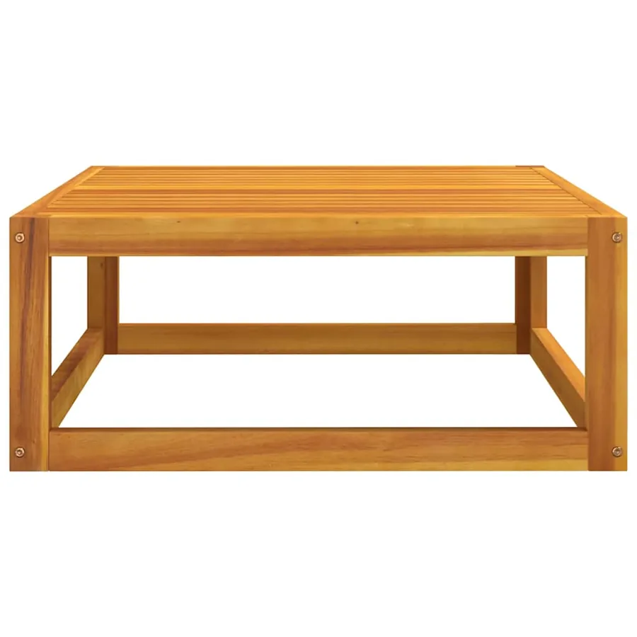 Salon de jardin avec coussins 2 pcs bois massif acacia - 9