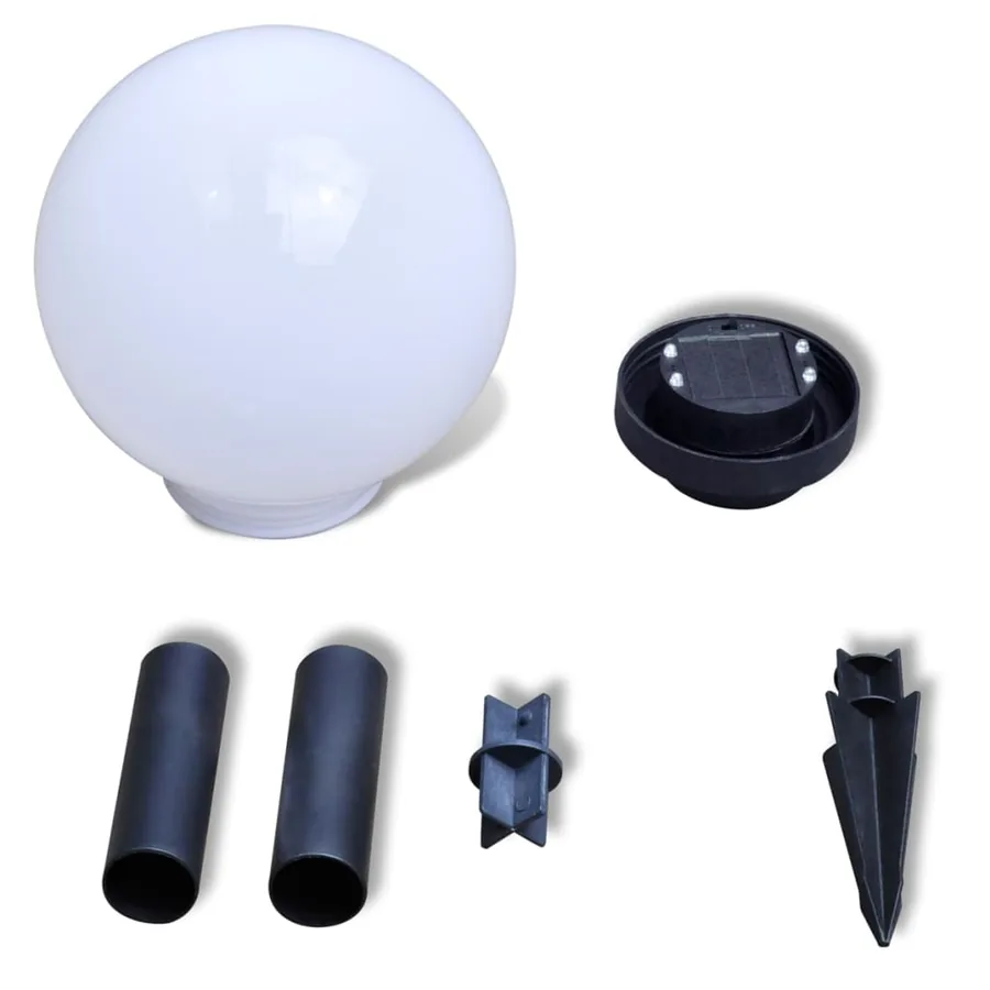 Lampes d'allée à LED 3 pcs 20 cm avec piquet de sol - 5