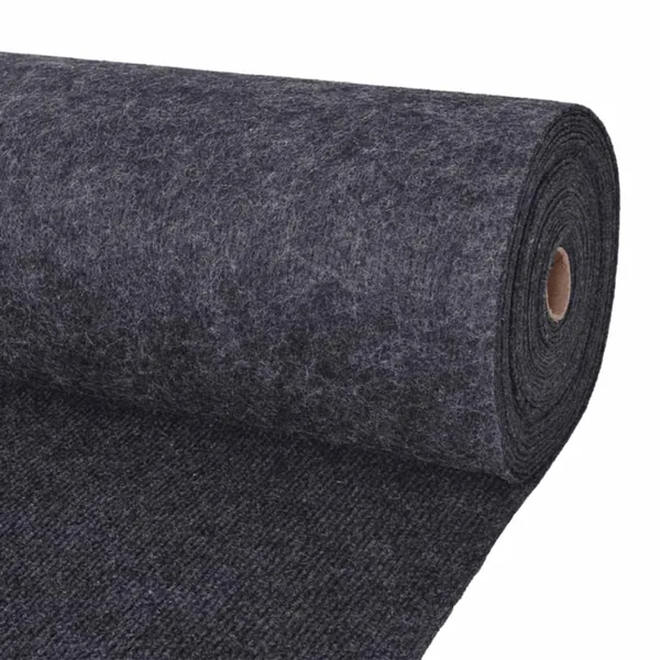 Tapis Anthracite 1,2 x 20 m Polyester