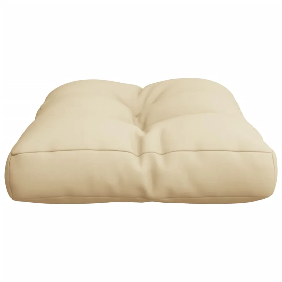 Coussin de palette beige 50x40x12 cm tissu - 6