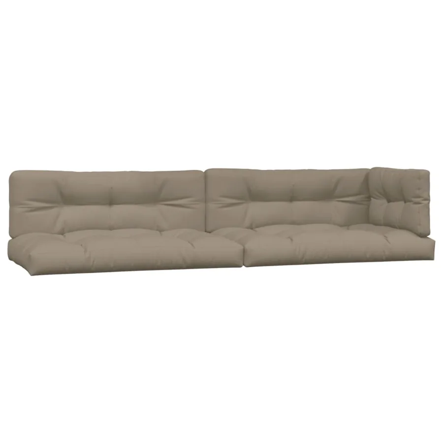 Coussins de palette 5 pcs taupe tissu - 2
