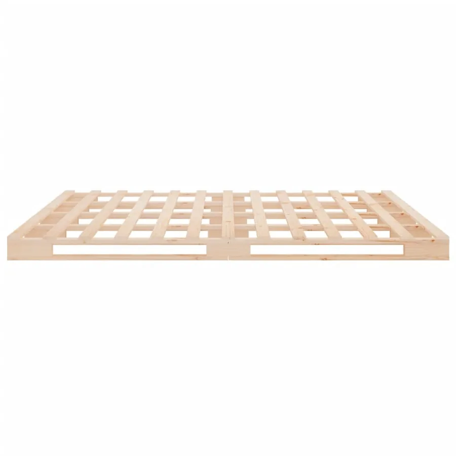 Lit de palette 135x190 cm Bois de pin massif Double - 6