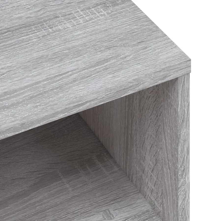Meuble TV sonoma gris 120x34x37 cm bois d'ingénierie - 7