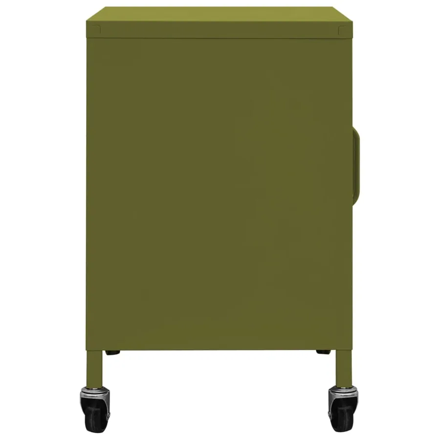 Armoire de rangement Vert olive 60x35x56 cm Acier - 4