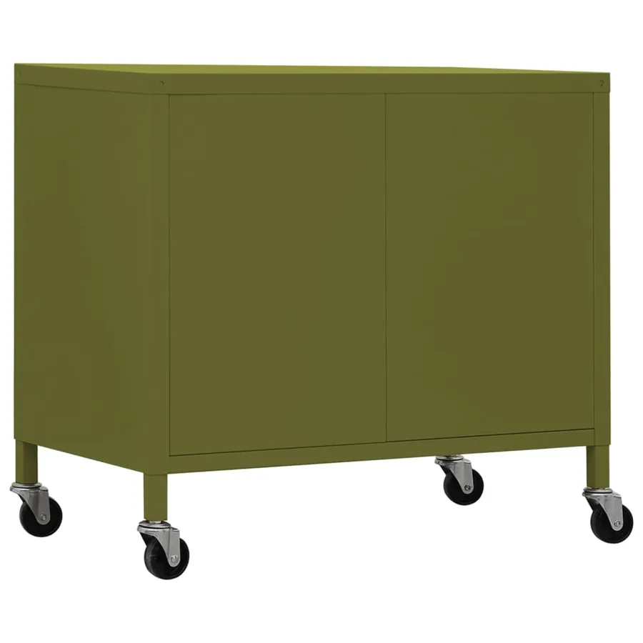 Armoire de rangement Vert olive 60x35x56 cm Acier - 5