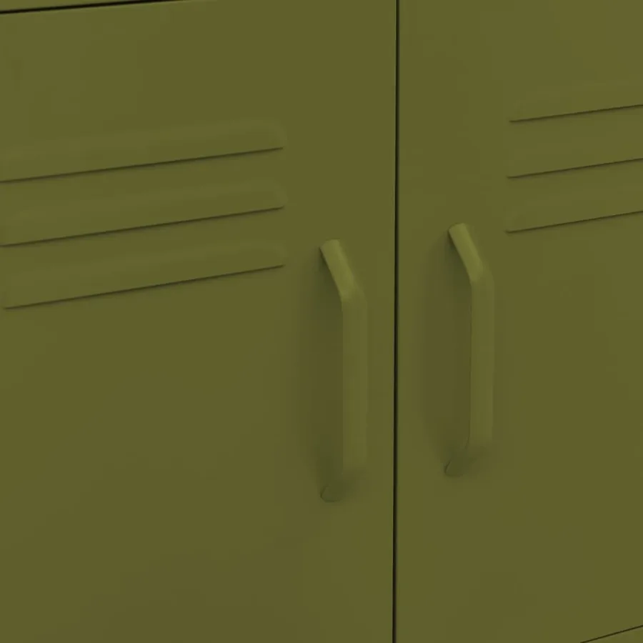 Armoire de rangement Vert olive 60x35x56 cm Acier - 7