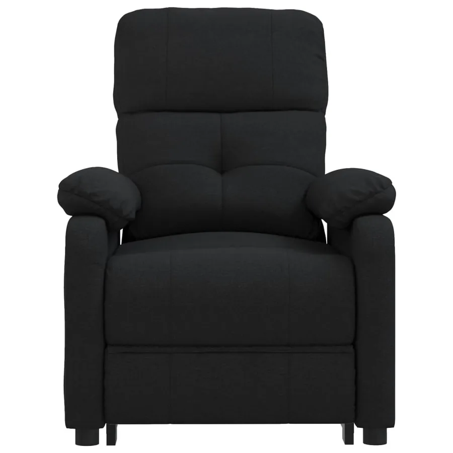 Fauteuil électrique de massage Noir Tissu - 4