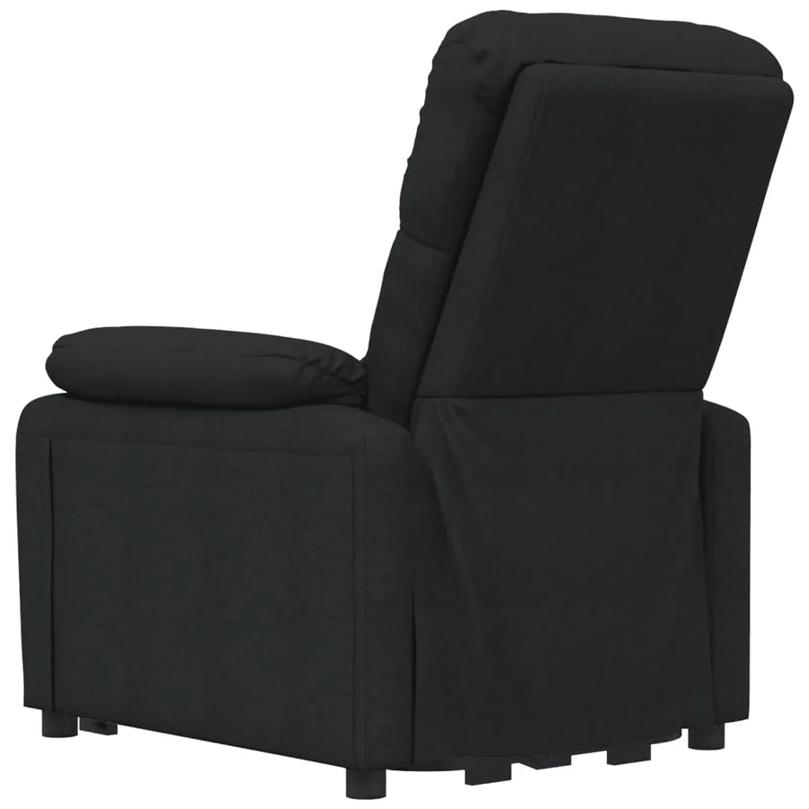 Fauteuil électrique de massage Noir Tissu - 6