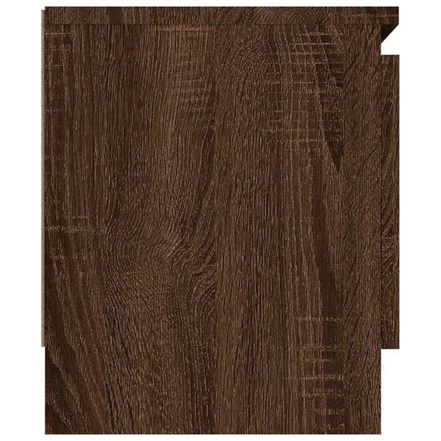 Meuble TV avec porte Chêne marron 102x30x36 cm - 7