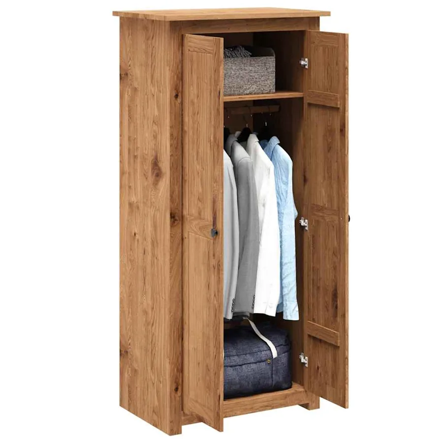 Garde-robe 80x50x171,5 cm Pin massif Assortiment Panama - 3