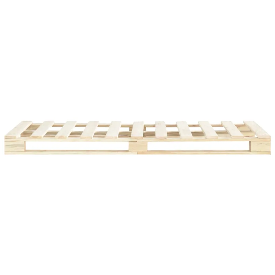 Cadre de lit de palette sans matelas bois pin massif 120x200 cm - 4