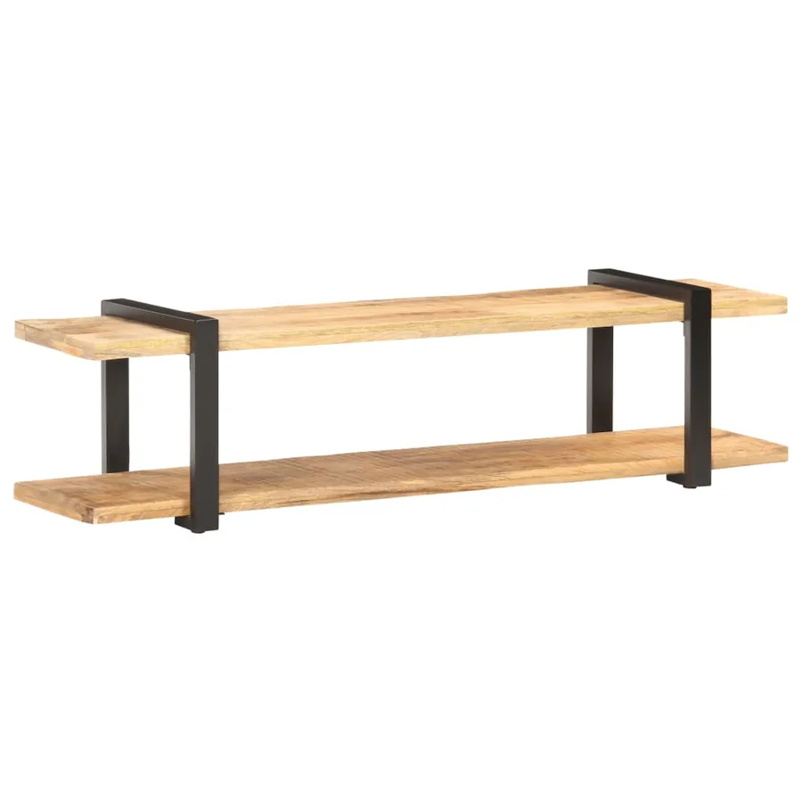 Meuble TV 160x40x40 cm Bois massif de manguier brut - 8