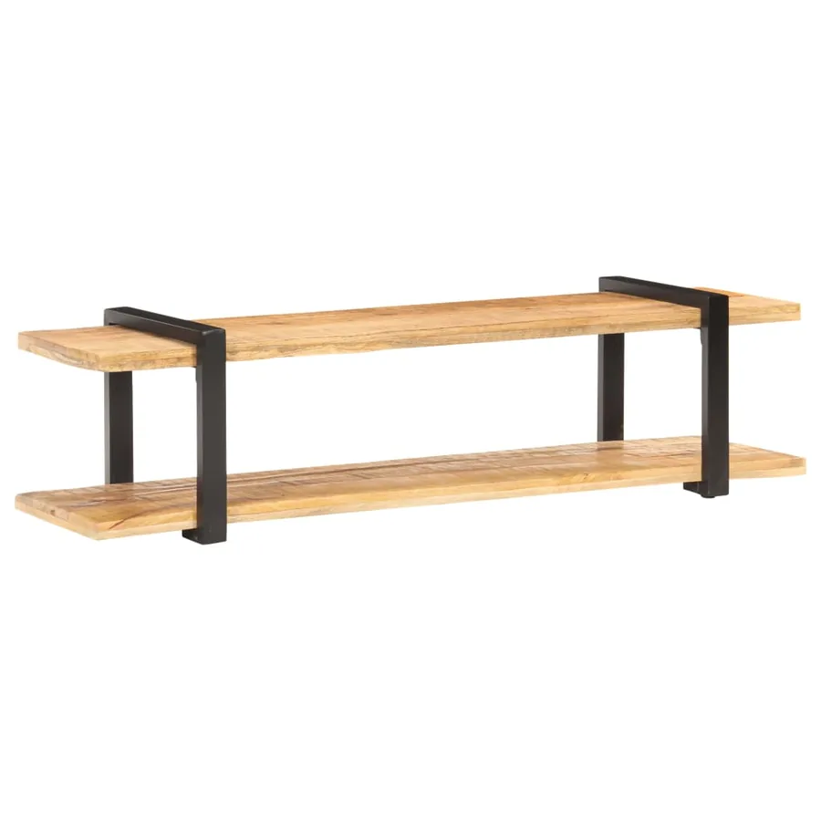 Meuble TV 160x40x40 cm Bois massif de manguier brut - 9
