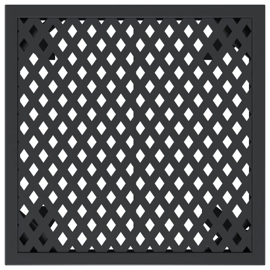 Table de jardin anthracite 50x50x72 cm acier - 4
