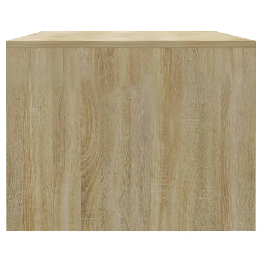 Table basse chêne sonoma 102x55x42 cm bois d'ingénierie - 8