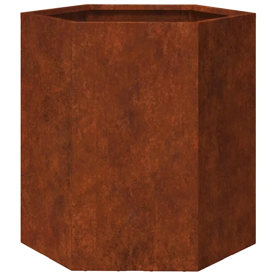 Jardinière Rouillé 40x40x45 cm Acier corten - 2