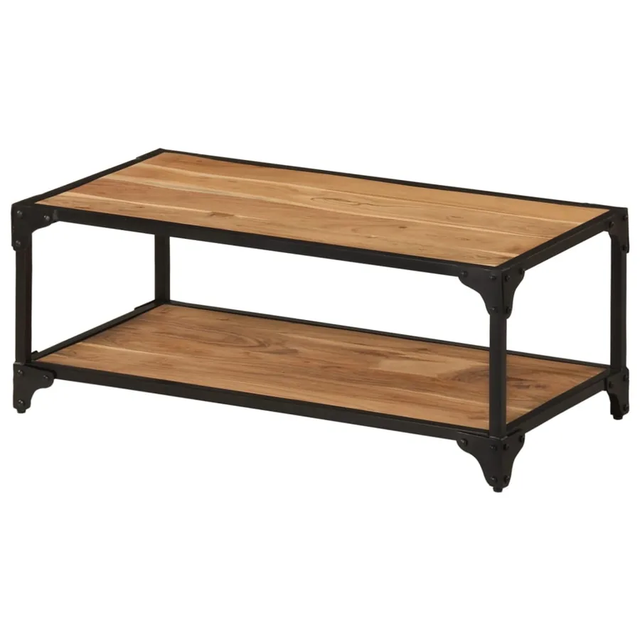 Table basse 90x45x35 cm Bois d'acacia solide - 10