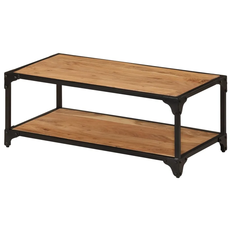 Table basse 90x45x35 cm Bois d'acacia solide - 12