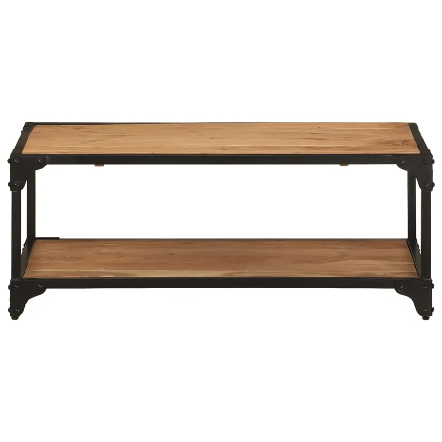 Table basse 90x45x35 cm Bois d'acacia solide - 2