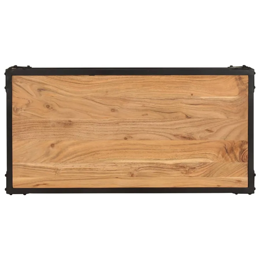 Table basse 90x45x35 cm Bois d'acacia solide - 4