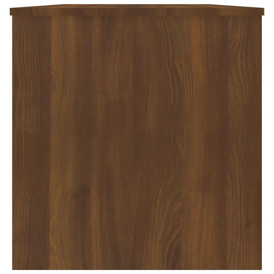 Table basse Chêne marron 102x50x52,5 cm Bois d'ingénierie - 7