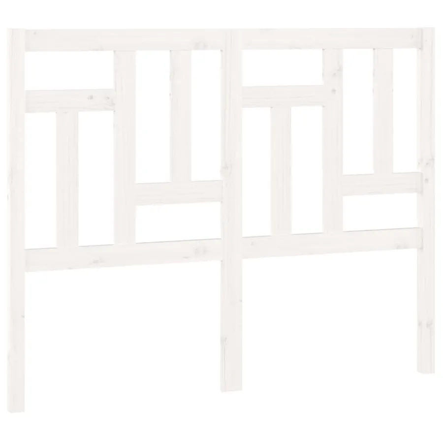 Tête de lit Blanc 145,5x4x100 cm Bois massif de pin - 2
