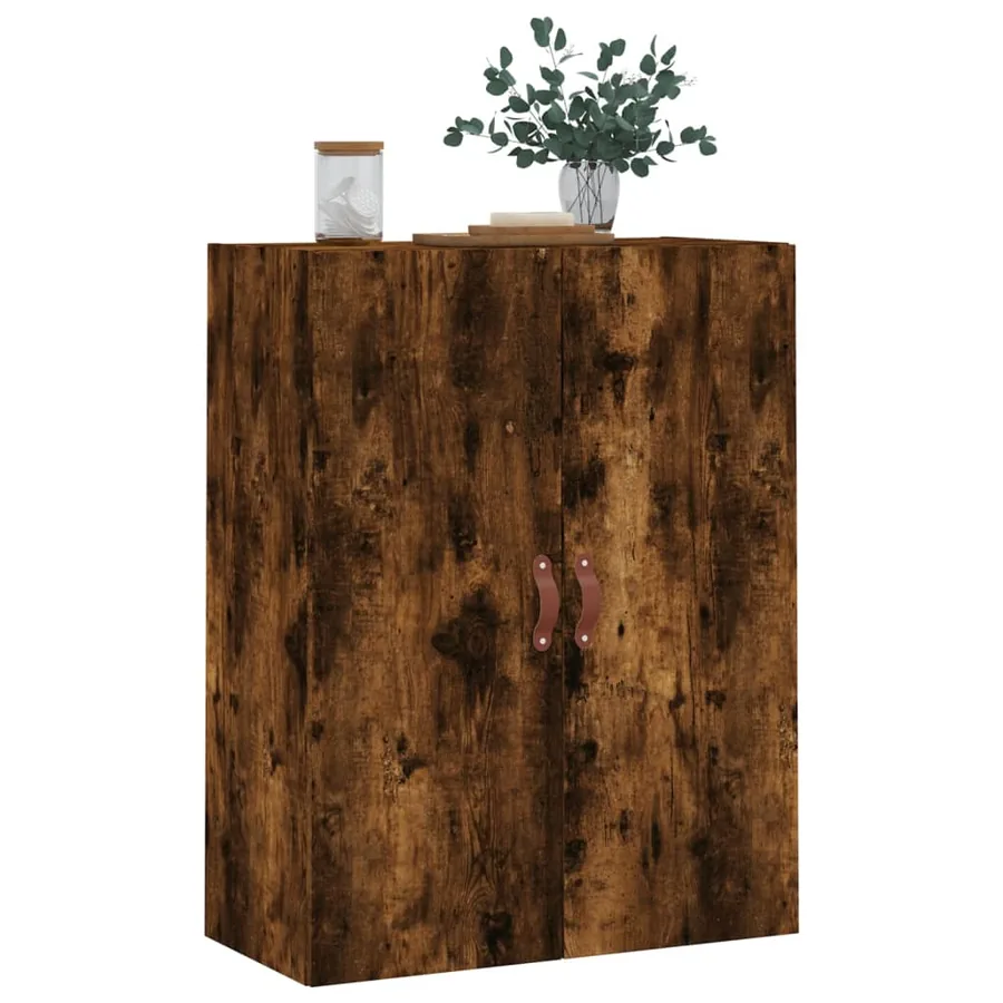 Armoire murale chêne fumé 69,5x34x90 cm - 4