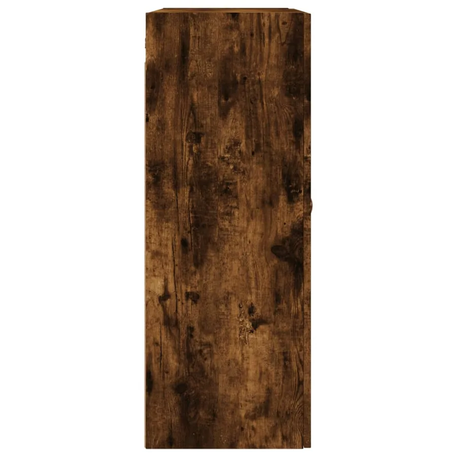Armoire murale chêne fumé 69,5x34x90 cm - 8