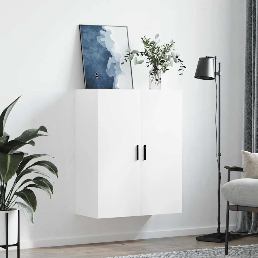 Armoire murale blanc 69,5x34x90 cm - 3