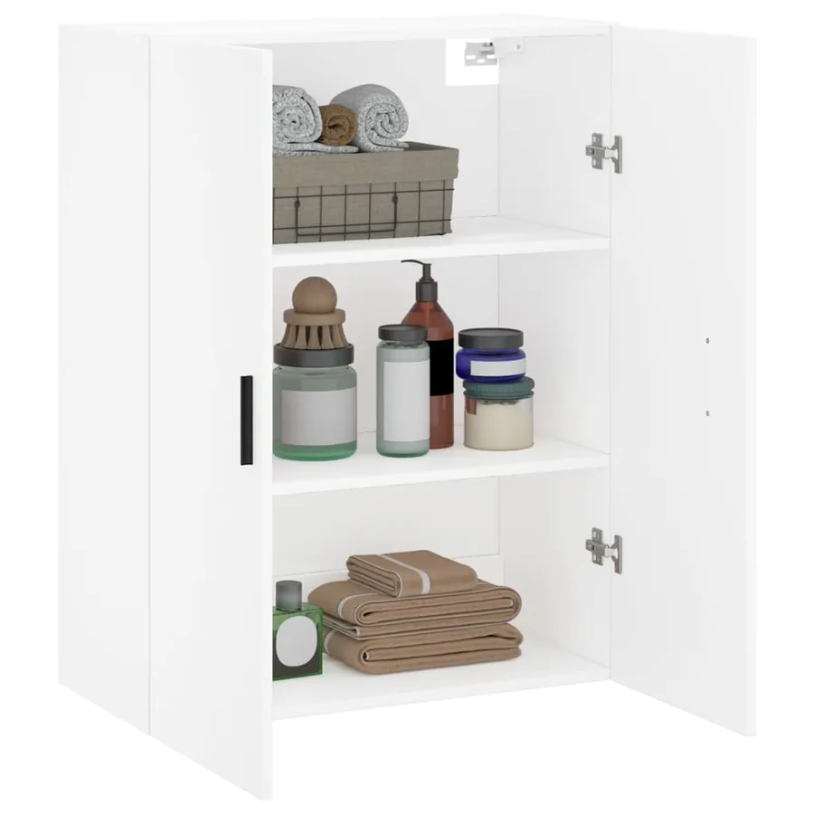 Armoire murale blanc 69,5x34x90 cm - 5